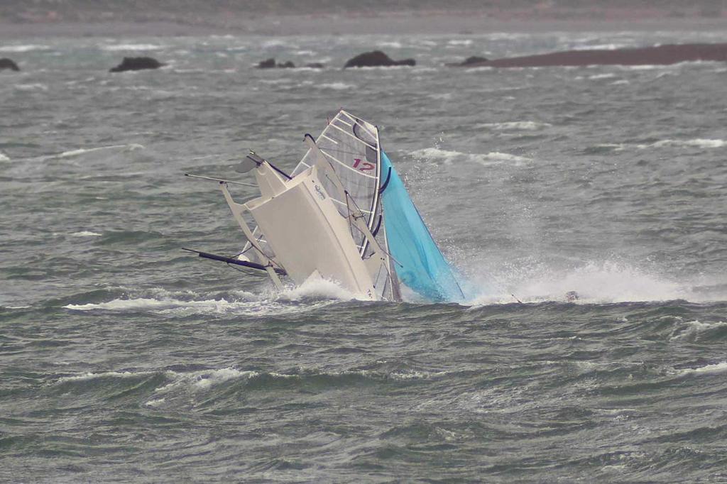 Practice Race Action - 2014 12ft Skiff Interdominions, Worser Bay - Image by George Bax © SW